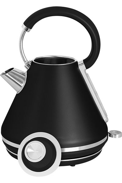 ECG Fierbător electric ECG RK 1708 Tradizione Nero, 2200 W, 1,7 litri, conector Strix, negru mat