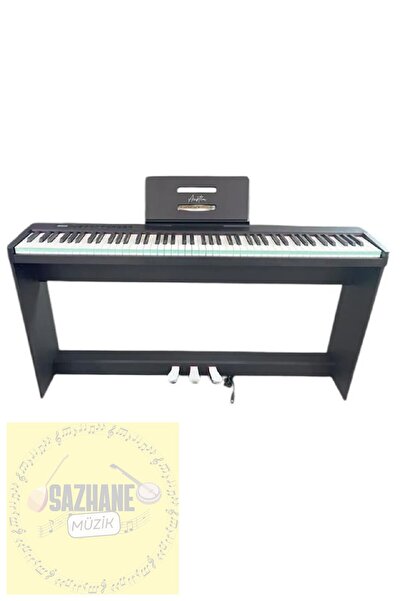 Sazhane Digital Piyano Hassasiyetli 88 Tuş 3 Pedal
