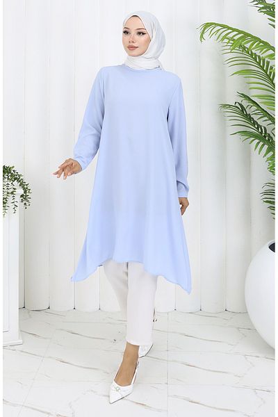 sefamerve Tunica prințesă asimetrică 4101-01 Ice Blue