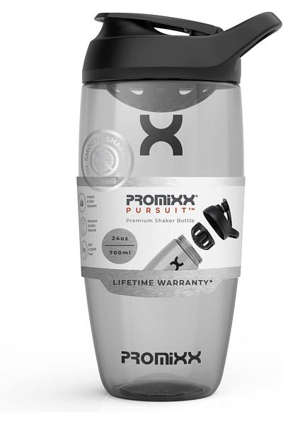 Generic Promixx Pursuit Protein Shaker Bottle - Premium Shaker for Protein Shakes - Lifetime Durability, Lea