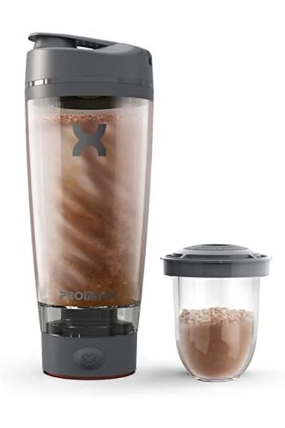 mug shop Promixx Electric Protein Shaker, Vortex Mixer with X-Blade Technology, 600ml BPA Free Blender Bottle