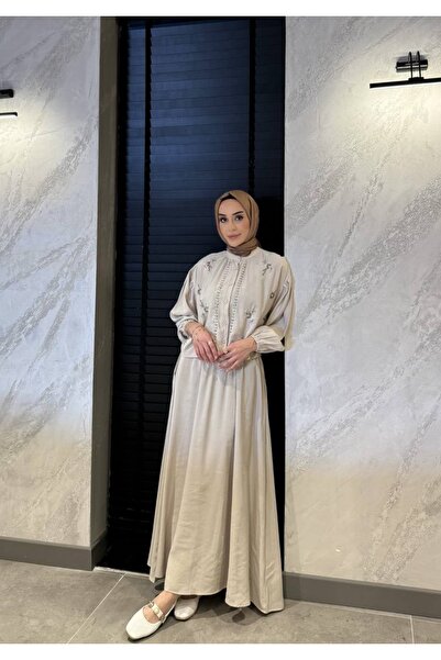 BZ BUTİK Embroidered Shirt Skirt Suit