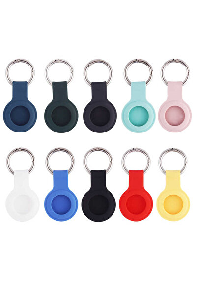 Tılsım Tekno Tstk Airtag 01 Compatible Silicone Keychain-Water Green