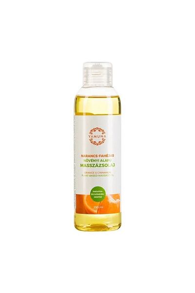 Yamuna Ulei de masaj cu portocale și scorțișoară, anticelulitic, îmbunătățește circulația, 250 ml