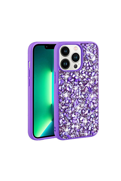 Tılsım Tekno حافظة TSTK Linea المتوافقة مع هاتف iPhone 12 Pro بتصميم حجري لام...