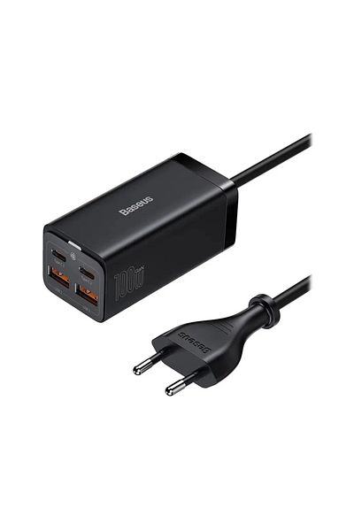 Baseus Baseus GaN3 Pro universal fast charger, 2x USB-C, 2x USB, 100W PD3.0, QC4.0, AFC, Black