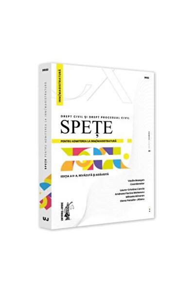 Editura Universul Juridic Spete pentru admiterea la INM/magistratura. Drept