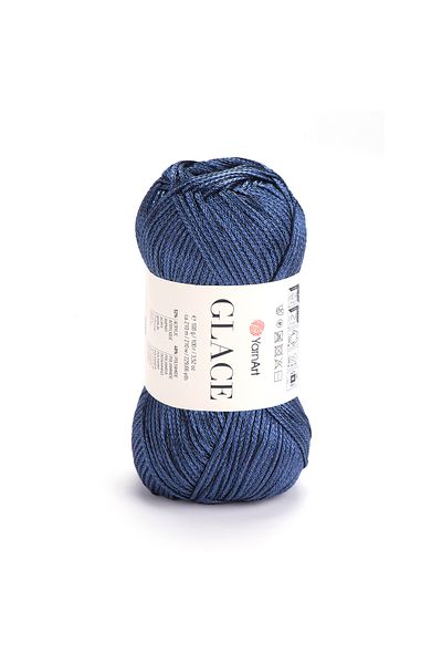 Yarnart Glace - Knitting Yarn Blue-7309