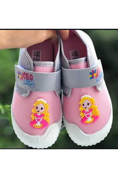 Pandalina velcro girl Παιδικό παντόφλες cici girl εμπριμέ αντιολισθητική σόλα Παπούτσια νηπιαγωγείου για το σπίτι