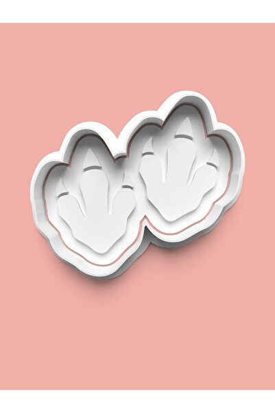 AKTASTORE قالب بسكويت بآثار مخالب الديناصورات وقالب عجينة السكر