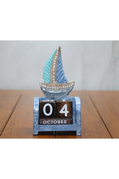 Store Ahşap Yelken Takvim 13*7 Cm