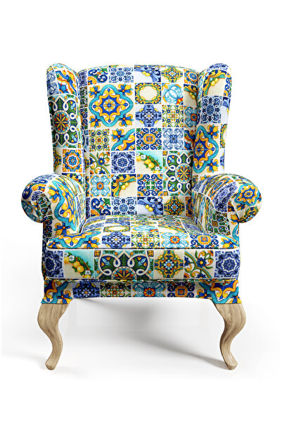 CANİLA SERAMİK ÇİNİ DESENLİ DİJİTAL BAKILI DÖŞEMELİK KUMAŞ. PAMUK ASTARLI SAĞLAM KUMAŞ