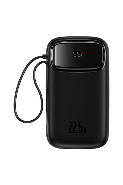 Baseus Baseus Qpow2 external battery, 10,000 mAh, dual USB-C and Lightning cable, Fast charging, 22.5W