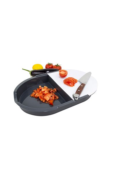 ROYALFORD 2 Chamber Cutting Board- Cut & wash design RF10930 | 2-IN-1