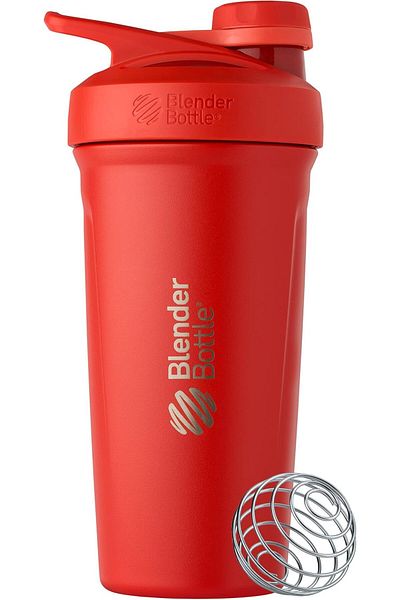 Carry Bottles Blender Bottle Strada Twist Cap Shaker Cup Insulated Stainless Steel Water with Wire Whisk, 24-Ounce