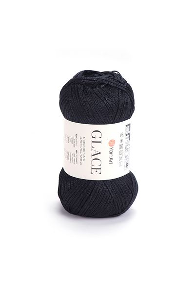 Yarnart Glace - Knitting Yarn Black-7310