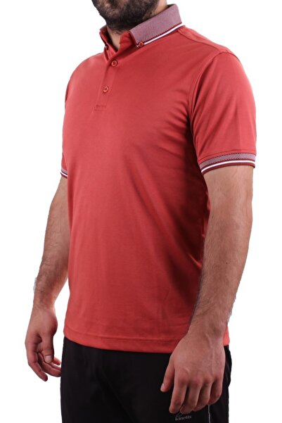 Twister Jeans Twister 2305 Cinnamon Casual Short Sleeve Regular Cut Cotton Polo Neck Men's T-Shirt