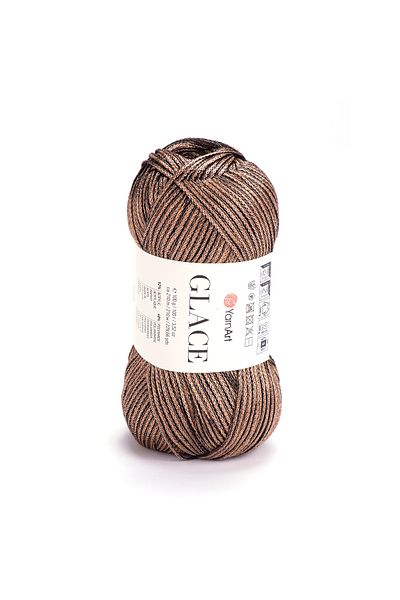 Yarnart Glace - Knitting Yarn Brown-7301