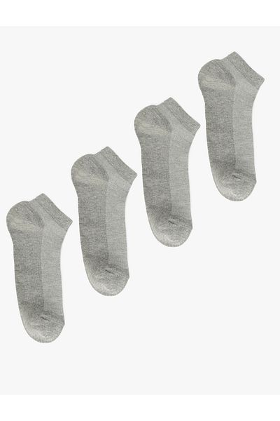 Koton Cotton Blended Set of 4 Booties Socks