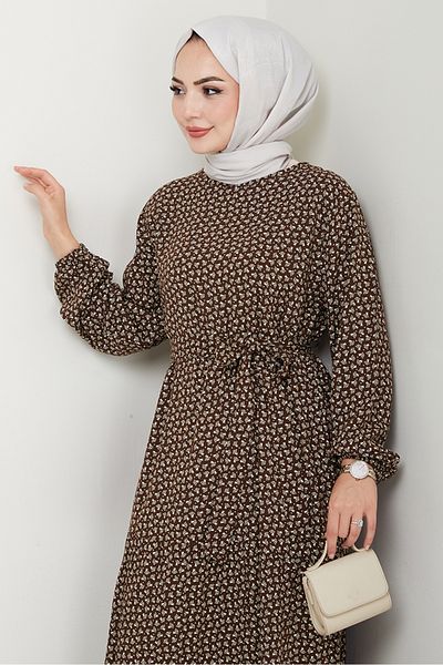 Bestenur Φόρεμα Lian Woven Viscose 1539 - Καφέ