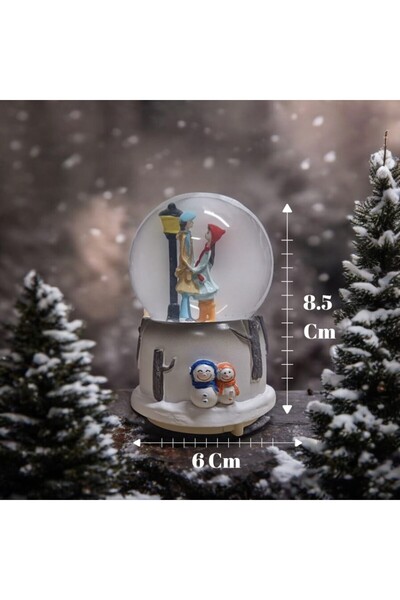 Nostaljik Lezzetler Renk Değiştiren Romantik Sevgili Kar Küresi Küçük Boy