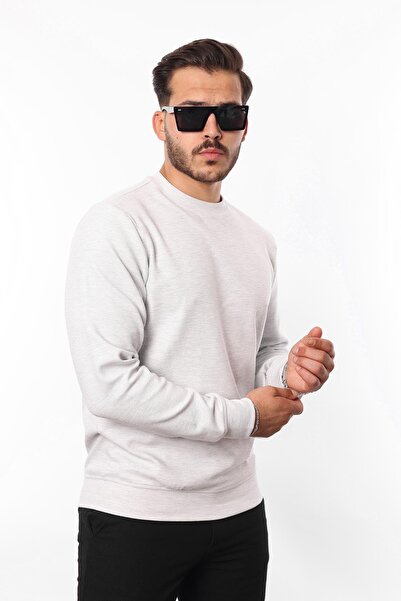 rugatchi Diagonal Interlock Crew Neck Sweatshirt – Cotton Viscose Regular Fit Exclusive