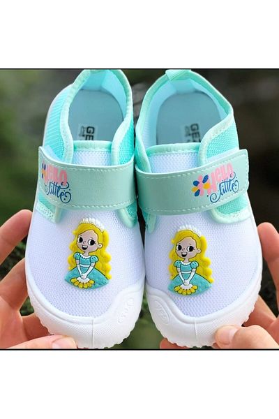Pandalina velcro girl Παιδικό παντόφλες cici girl εμπριμέ αντιολισθητική σόλα Παπούτσια νηπιαγωγείου για το σπίτι