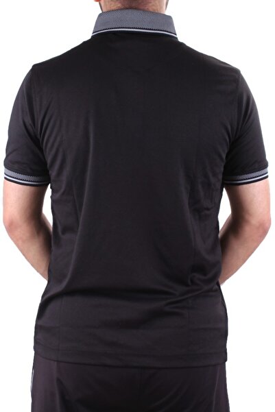 Twister Jeans Twister 2305 Black Casual Short Sleeve Regular Cut Cotton Polo Neck Men's T-Shirt