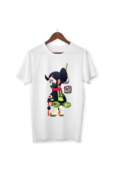ALPŞAN TİCARET Tricou alb pentru copii Brawl Stars Kaze pentru adulți Tricou unisex pentru copii