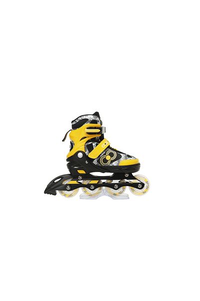 Cool Wheels Glow Pixel Light-Up 4-Wheel 2+2 Adjustable Roller Skates