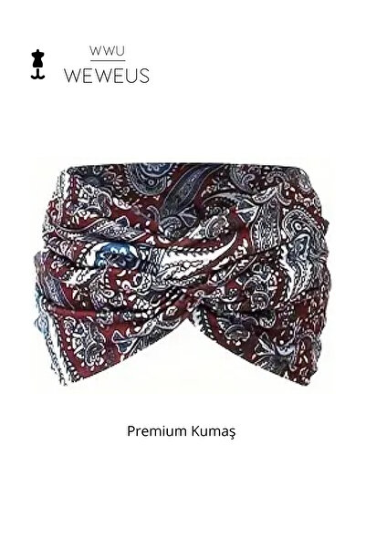 Weweus Pentru prieten, iubit, Anul Nou, nouă muncă, cadou de zi de naștere, model albastru burgundă, bentiță pentru femei