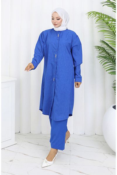 sefamerve Παντελόνι Stoned Tunic Σετ δύο τεμαχίων 2090-03 Saks