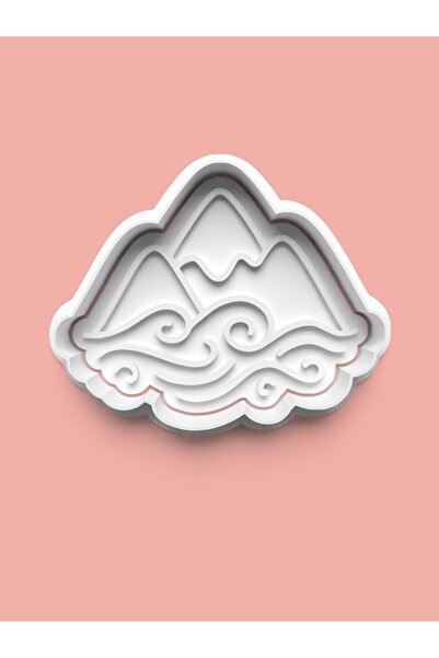 AKTASTORE قالب بسكويت على شكل جبل وقالب عجينة السكر