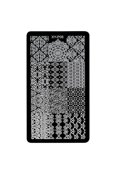 LUXORISE Metal Nail Stamping Plate, Soft Lace XY-P06