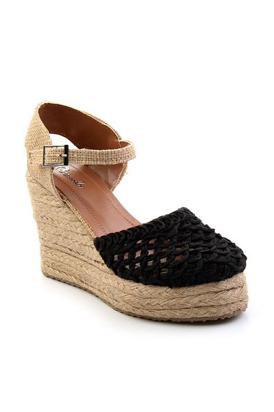 Bambi Black Women's Espadrille K01874414116
