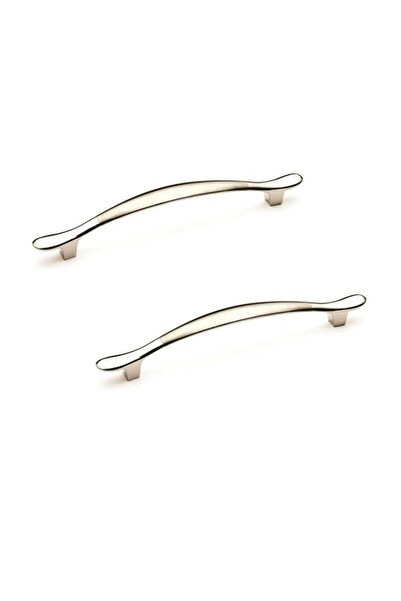 Sucuoğlu Zeybek 96 mm Furniture Kitchen Drawer Cabinet Cupboard Handle Handle Handles - Chrome - 5 Pcs