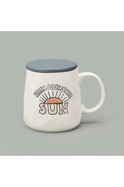 Evidea Kitchen Here Comes the Sun Mug - Cream - 450 ml