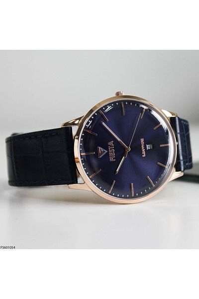 Fiesta Fs601054 Men's Wrist Watch with Leather Band