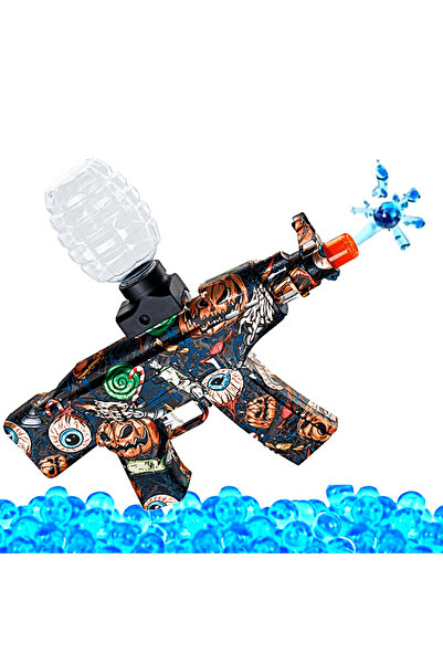SprintMag Automatic Toy Gun with 5000 Water Gel Balls 7.4V Battery Skin Protective Glasses Brown/Black