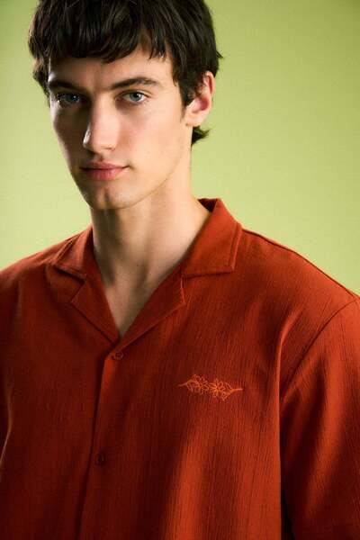 WWF Market Floral Muslin Shirt - Tile