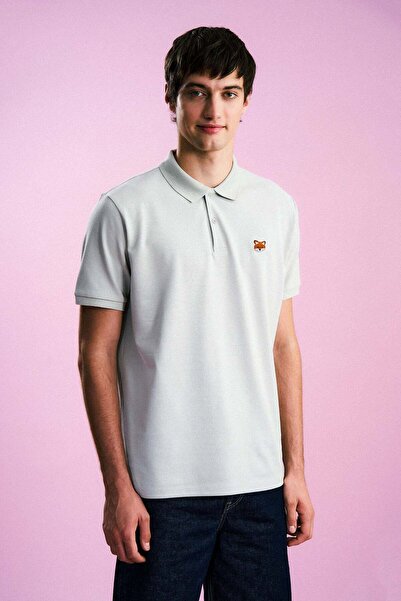 WWF Market Πολό T-Shirt Κόκκινη Αλεπού - Γκρι