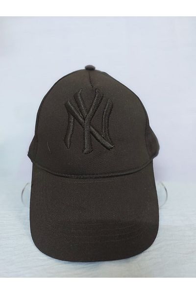 MÜJÜNÜN HEDİYELERİ Unisex Black Color Black Logo Baseball New York Hat