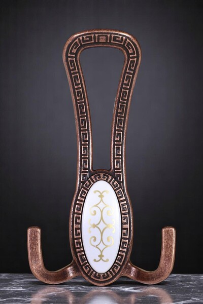 Sucuoğlu Seçil (Antique Copper) Metal Coat Rack Cloakroom Wall Wardrobe Clothes Furniture Door Hanger Rack Hanger