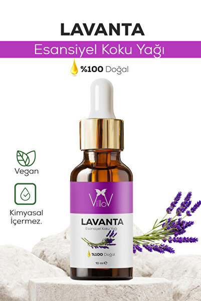 Villov Lavanta Esansiyel Uçucu Koku Yağı Difüzör Esansı Buhurdanlık Yağı Arom...