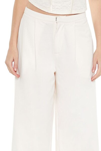 Forever 21 French Terry Wide-Leg Pantolon