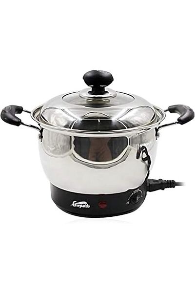 Biki Electric Egg Boiler, 600W, Soft-Steamed Eggs, Vegetables and Dumplings, Stainless Steel Tray, 5