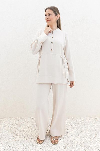 ALLDAY Stone-Binding Detailed Trousers Suit