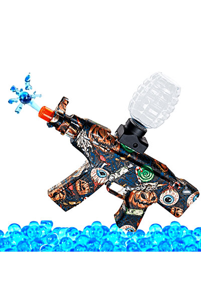 SprintMag Automatic Toy Gun with 5000 Water Gel Balls 7.4V Battery Skin Protective Glasses Brown/Black
