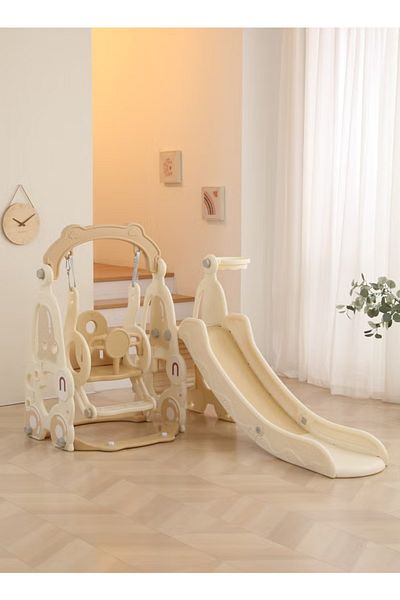 FULLJOY Slide with swing and basketball hoop 3*1, 173*120*122 cm
