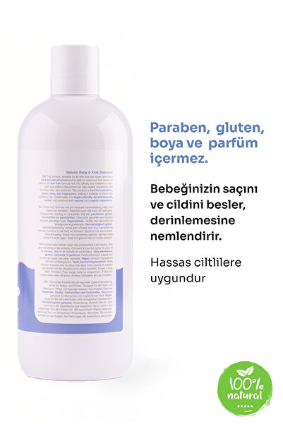 BABYTON Doğal Göz Yakmayan Bebek ve Çocuk Şampuanı 400 ml